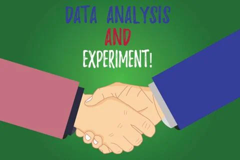 Text sign showing Data Analysis And Experiment. Conceptual photo Technological Stock Illustration
