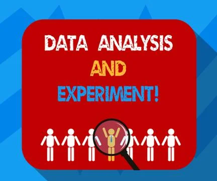 Text sign showing Data Analysis And Experiment. Conceptual photo Technological Stock Illustration