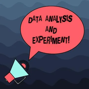 Text sign showing Data Analysis And Experiment. Conceptual photo Technological Stock Illustration