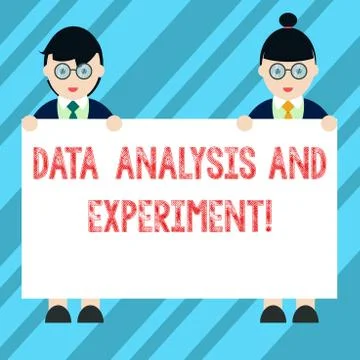 Text sign showing Data Analysis And Experiment. Conceptual photo Technological Stock Illustration
