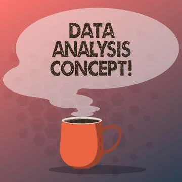 Text sign showing Data Analysis Process. Conceptual photo the procedures or Illustrazione stock