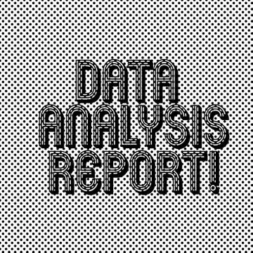 Text sign showing Data Analysis Report. Conceptual photo information on the Illustrazione stock