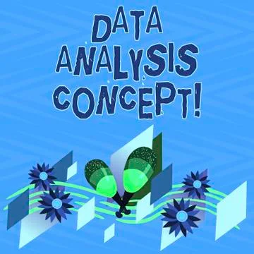 Text sign showing Data Analysis Concept. Conceptual photo evaluating data using Stock Illustration