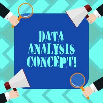 Text sign showing Data Analysis Process. Conceptual photo the procedures or Illustrazione stock