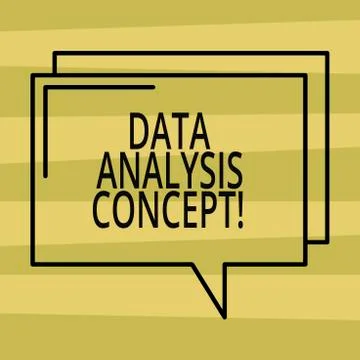Text sign showing Data Analysis Process. Conceptual photo the procedures or Stockillustratie