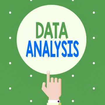 Text sign showing Data Analysis. Conceptual photo Translate numbers to Illustrazione stock