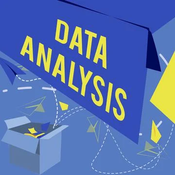Text sign showing Data Analysis. Business approach Translate numbers to Stock Illustration