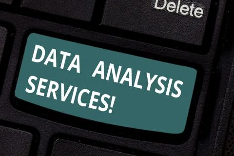 Text sign showing Data Analysis Services. Conceptual photo an analytical data Stock Photos