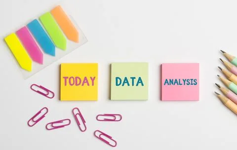 Text sign showing Data Analysis. Business showcase Business intelligence and Stock Photos