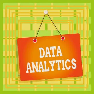 Text sign showing Data Analytics. Conceptual photo process of examining data Stock Illustration
