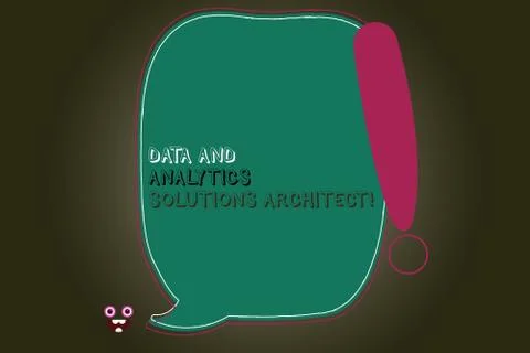 Text sign showing Data And Analytics Solutions Architect. Conceptual photo Illustrazione stock