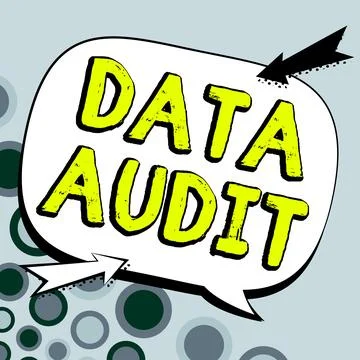 Text sign showing Data Audit. Business concept auditing of data to assess its Illustrazione stock
