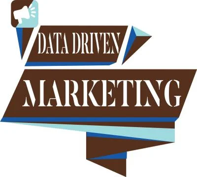 Text sign showing Data Driven Marketing. Conceptual photo Strategy built on Stock Illustration