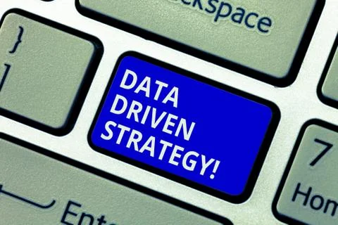 Text sign showing Data Driven Strategy. Conceptual photo decisions based on data Stock Photos