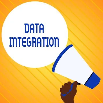 Text sign showing Data Integration. Conceptual photo combination of technical Stock Illustration