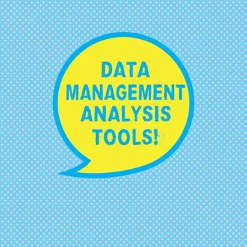 Text sign showing Data Management Analysis Tools. Conceptual photo Business Stock Illustration