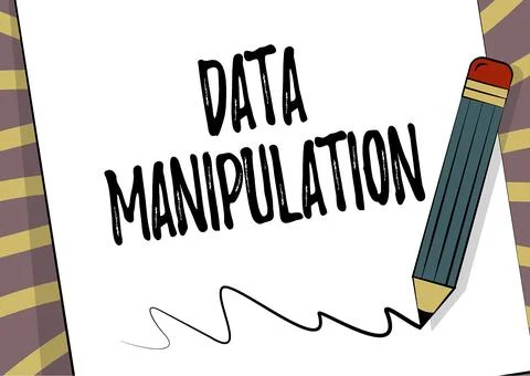 Text sign showing Data Manipulation. Conceptual photo the process of changing Illustration