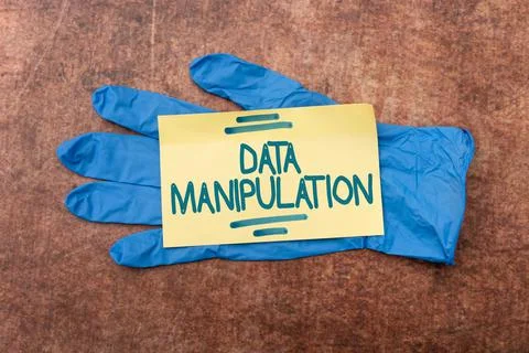 Text sign showing Data Manipulation. Business showcase the process of changing Stock Photos