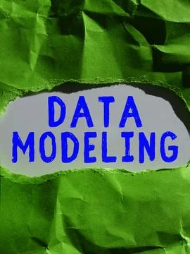 Text sign showing Data Modeling. Conceptual photo process of transferring data Stock Photos