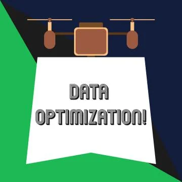 Text sign showing Data Optimization. Conceptual photo process that prepares the Stockillustratie