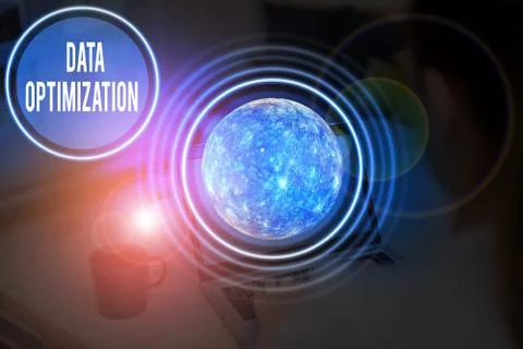 Text sign showing Data Optimization. Conceptual photo process that prepares the Stock Photos