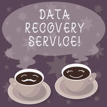 Text sign showing Data Recovery Service. Conceptual photo Process of retrieving イラスト素材