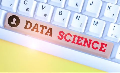 Text sign showing Data Science. Conceptual photo multidisciplinary field that Stock Photos