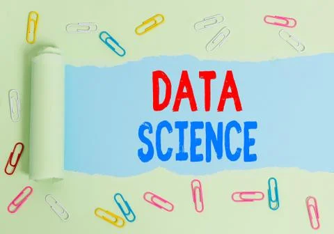 Text sign showing Data Science. Conceptual photo multidisciplinary field that Stock Photos