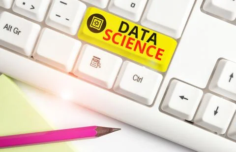 Text sign showing Data Science. Conceptual photo multidisciplinary field that Stock Photos