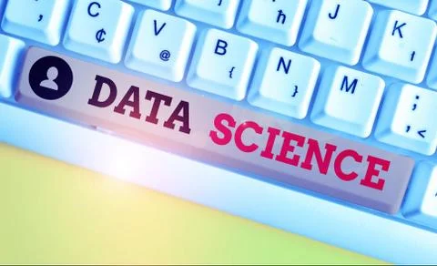 Text sign showing Data Science. Conceptual photo multidisciplinary field that Stock Photos