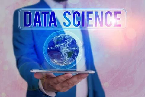 Text sign showing Data Science. Conceptual photo multidisciplinary field that Foto stock