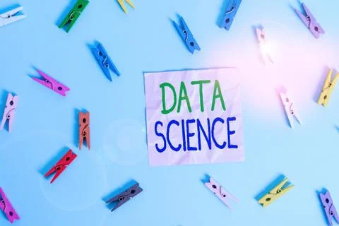 Text sign showing Data Science. Conceptual photo multidisciplinary field that Foto stock