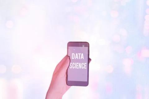 Text sign showing Data Science. Conceptual photo multidisciplinary field that Stock Photos