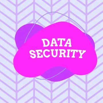 Text sign showing Data Security. Conceptual photo the process of protecting data 库存插图
