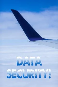 Text sign showing Data Security. Conceptual photo the process of protecting data Stock-Fotos