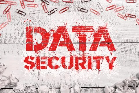 Text sign showing Data Security. Conceptual photo Confidentiality Disk Stock Photos