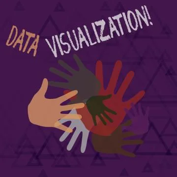Text sign showing Data Visualization. Conceptual photo representation of Stock Illustration