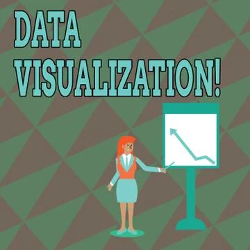 Text sign showing Data Visualization. Conceptual photo representation of Illustrazione stock