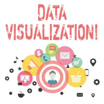 Text sign showing Data Visualization. Conceptual photo representation of Stock Illustration