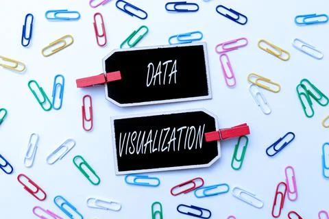 Text sign showing Data Visualization. Concept meaning representation of Stock Photos
