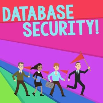 Text sign showing Database Security. Conceptual photo security controls to Stock Illustration