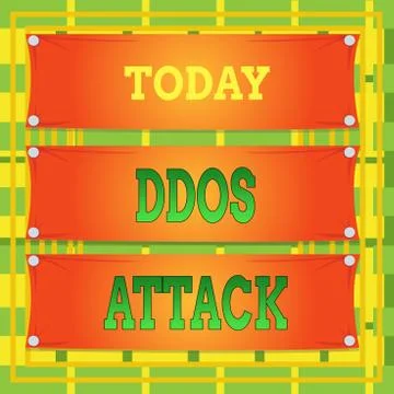 Text sign showing Ddos Attack. Conceptual photo perpetrator seeks to make a Illustrazione stock