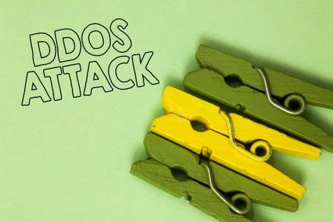 Text sign showing Ddos Attack. Conceptual photo perpetrator seeks to make Stock Photos
