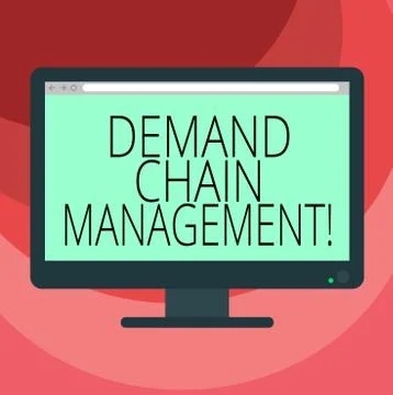 Text sign showing Deanalysisd Chain Management. Conceptual photo Relationships Stockillustratie