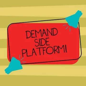 Text sign showing Deanalysisd Side Platform. Conceptual photo Software that is Illustrazione stock