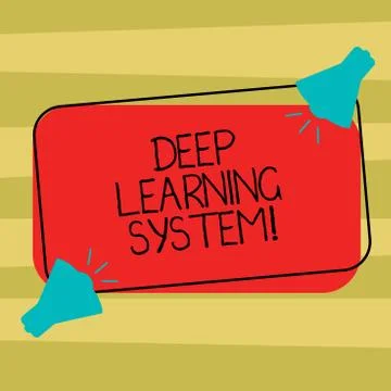 Text sign showing Deep Learning System. Conceptual photo collection of Stock Illustration