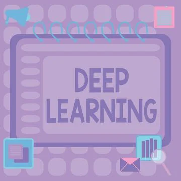 Text sign showing Deep Learning. Concept meaning Hierarchical Abstractions 스톡 일러스트