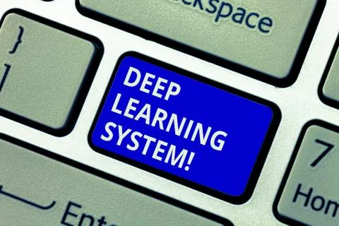 Text sign showing Deep Learning System. Conceptual photo collection of 库存照片