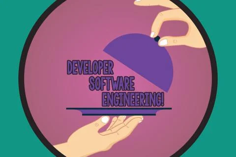 Text sign showing Developer Software Engineering. Conceptual photo Forming Stock Illustration