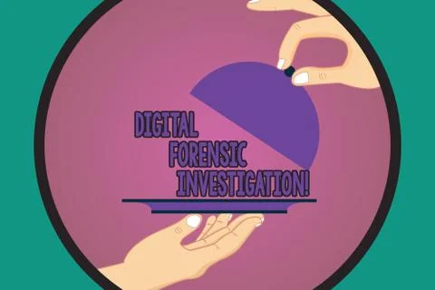 Text sign showing Digital Forensic Investigation. Conceptual photo recovery of Stock Illustration